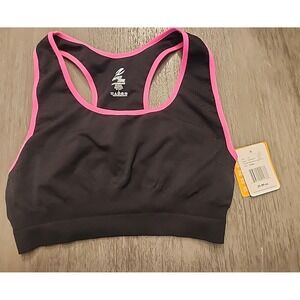 Large Black and Pink Energy Zone Smooth Performance Women's Sports Bra